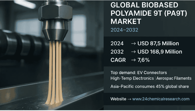 Global Biobased Polyamide 9T (PA9T) market 24CHEMICALRESEARCH