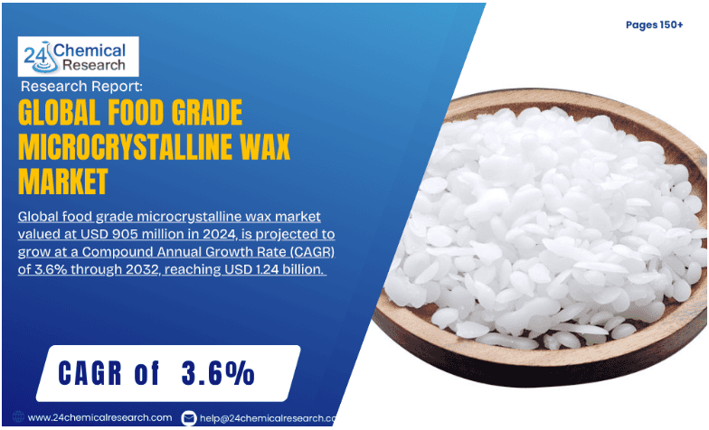 Global food grade microcrystalline wax market 24CHEMICALRESEARCH